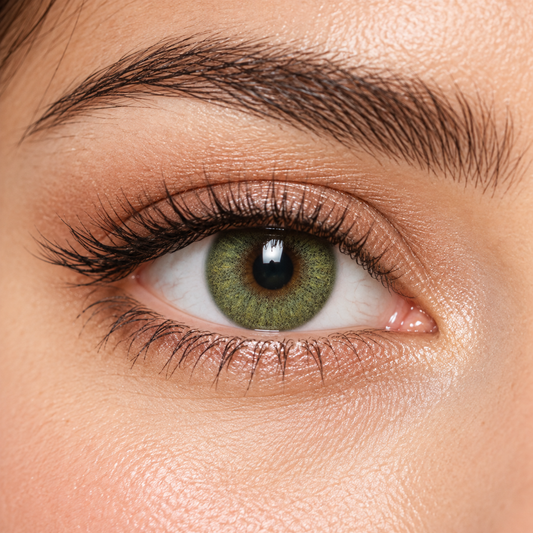 Gorgeous Green AI-generated illustrative eye close-up