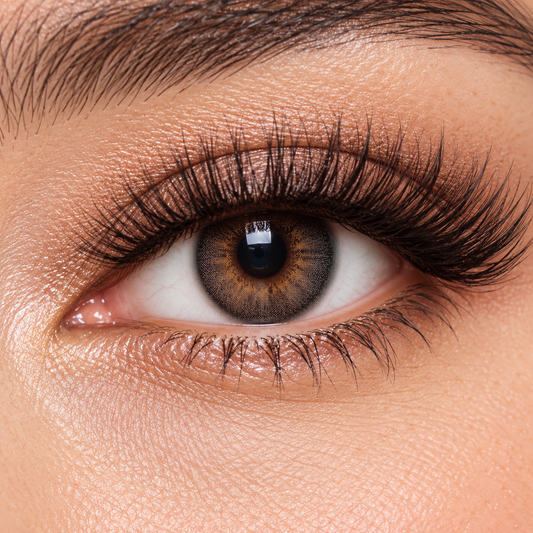 AI-generated illustration of Molly Black colored contact lenses
