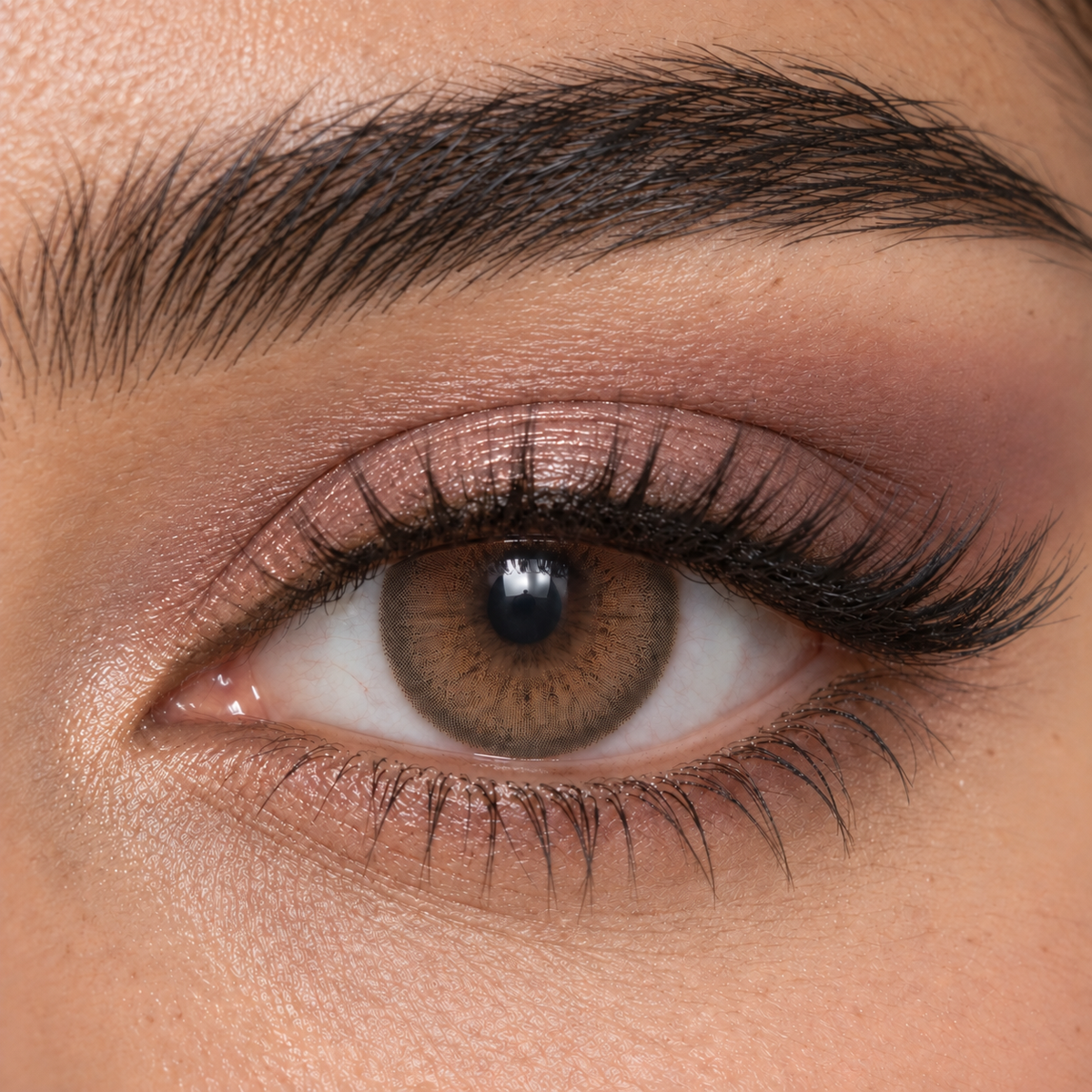 AI-generated illustration of Miss Kandy Tea colored contact lenses